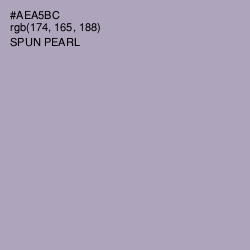 #AEA5BC - Spun Pearl Color Image